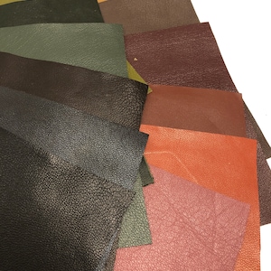 Spice Earthtone Lambskin Leather Sheets, DIY Craft Supplies