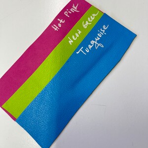LEATHER SKINS /Bright Color Pink, Neon Green Blue Turquoise Leather Hide, Leather Skins, Leather Hide, Real Leather Skin, Thickness 0.7mm