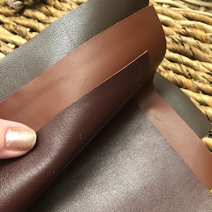 LEATHER BROWN Choose Color: Brown Leather/ Chocolate Brown/ Sienna Brown/ Reddish Brown Lambskins Leather Sheet Set/0.5-0.7mm