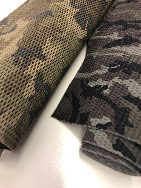 LEATHER Camouflage/laser Cut Calfskin Leather Hide Print Camo/olive, Tan or  Grey, Brown Combo/choose Size/leather Sheets/scrap/leathers -  Canada
