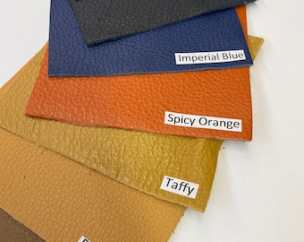 LEATHER UPHOLSTERY Leather COWHIDE Genuine top grain cowhide 3-3.5 oz /1.2-1.4mm leather, upholstery leather hide