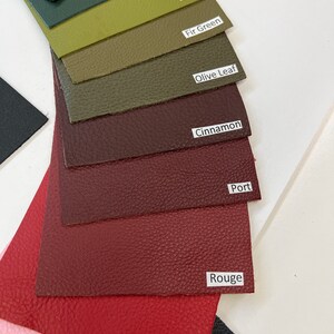 LEATHER UPHOLSTERY Leather COWHIDE Genuine top grain cowhide 3-3.5 oz /1.2-1.4mm leather, upholstery leather hide