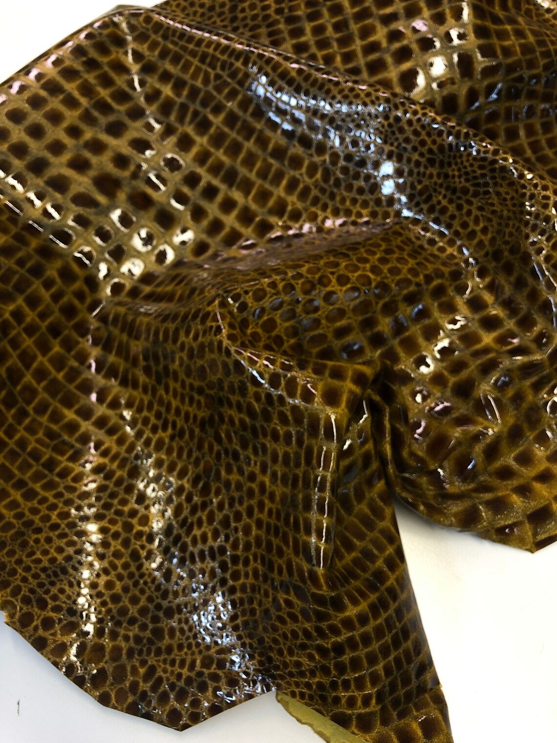 alligator and crocodile leather