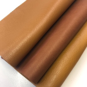 LEATHER 12&quot;x24&quot; NATURAL Natural Camel, Luggage Brown, Russet Leather Hide, top quality Lambskin Leather Skins/Thickness 0.6-0.7mm