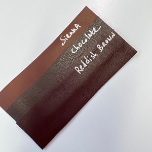 LEATHER BROWN Choose Color: Brown Leather/ Chocolate Brown/ Sienna Brown/ Reddish Brown Lambskins Leather Sheet Set/0.5-0.7mm