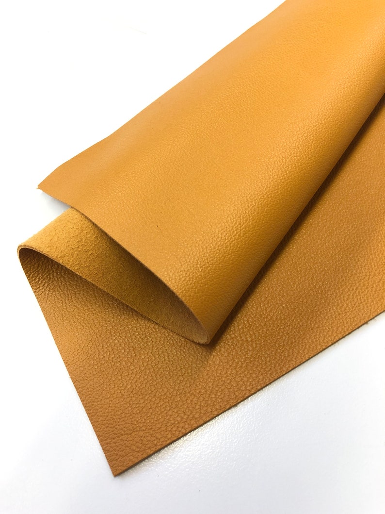 Natural LEATHER 8x10 Amber LEATHER Leather Sheet Soft Etsy