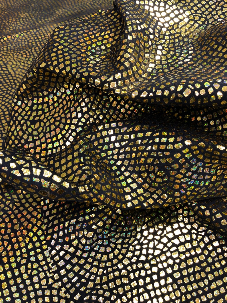 LEATHER 8x10 Suede GOLD IREDESCENT Metallic Gold Navy Genuine SuedeThickness 0.6 mmLeather SheetsGenuine Suede Leather
