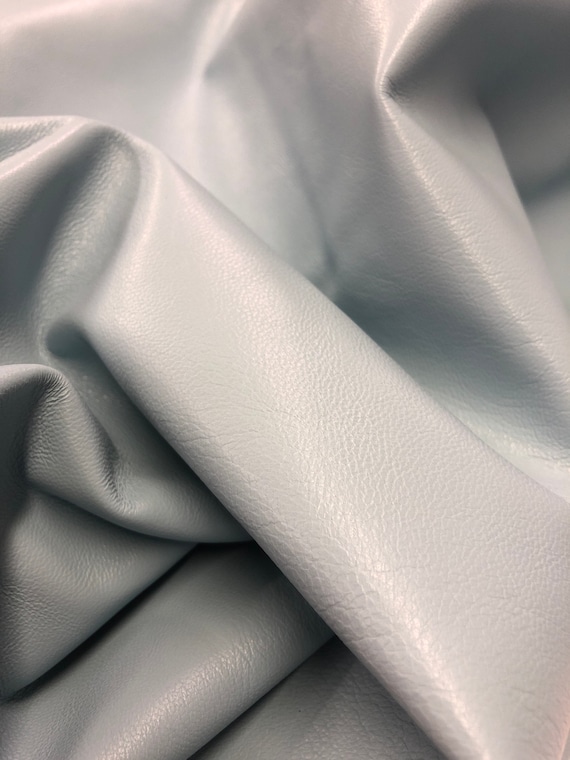 Baby Blue Lambskin Leather Sheet, Soft Genuine Leather