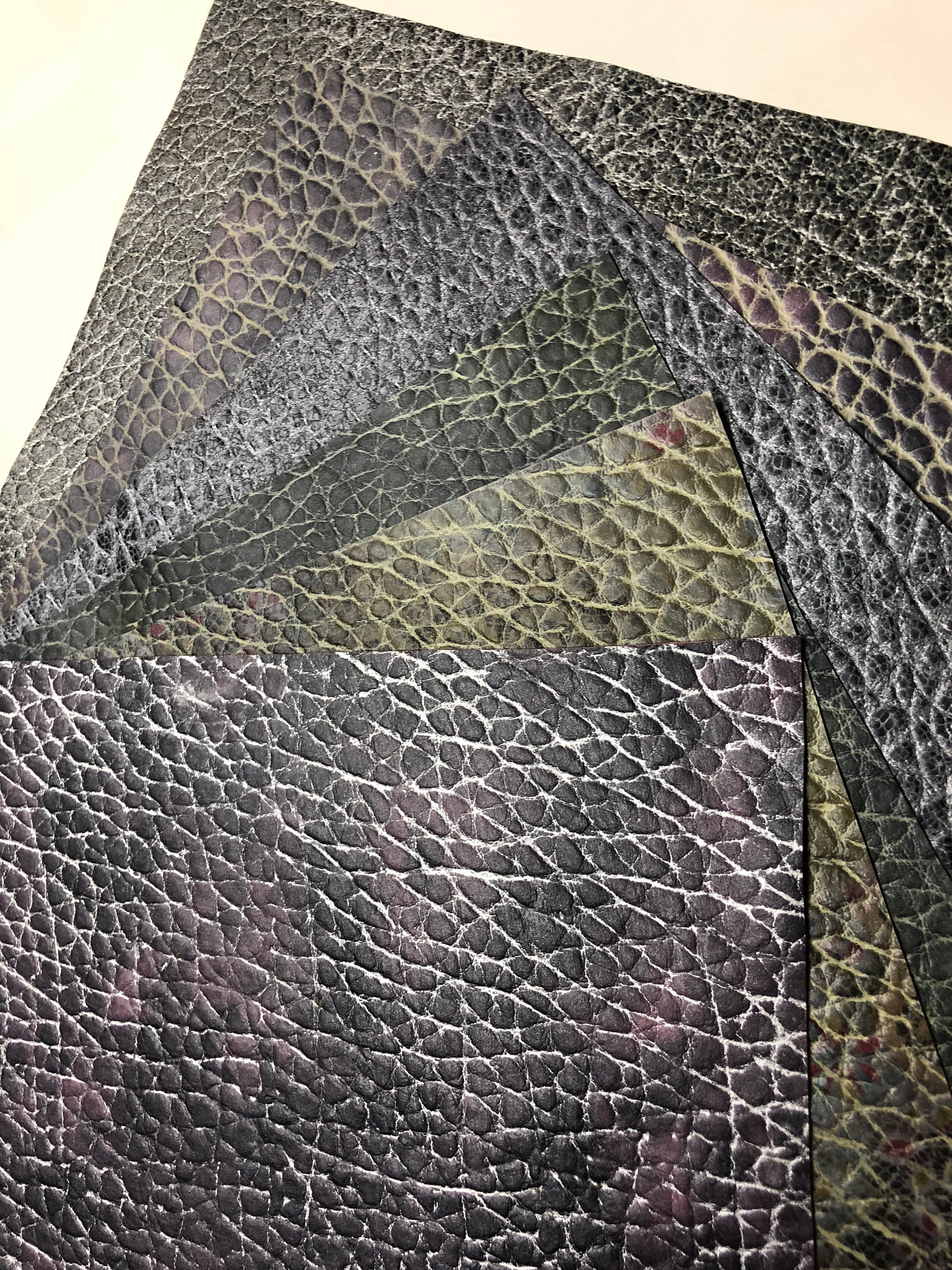 ELEPHANT LOOK LEATHER Choose Your Color Size 10x10 Gunmetal - Etsy