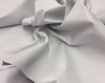 Lambskin Italian Top quality lamb Glossy White leather skin hide 1.5 oz. Lambskin Italian Top quality lamb Glossy White leather skin hide 1.5 oz.