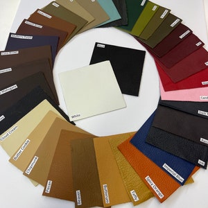 LEATHER UPHOLSTERY Leather COWHIDE Genuine top grain cowhide 3-3.5 oz /1.2-1.4mm leather, upholstery leather hide