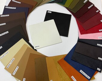 LEATHER UPHOLSTERY Leather COWHIDE Genuine top grain cowhide 3-3.5 oz /1.2-1.4mm leather, upholstery leather hide