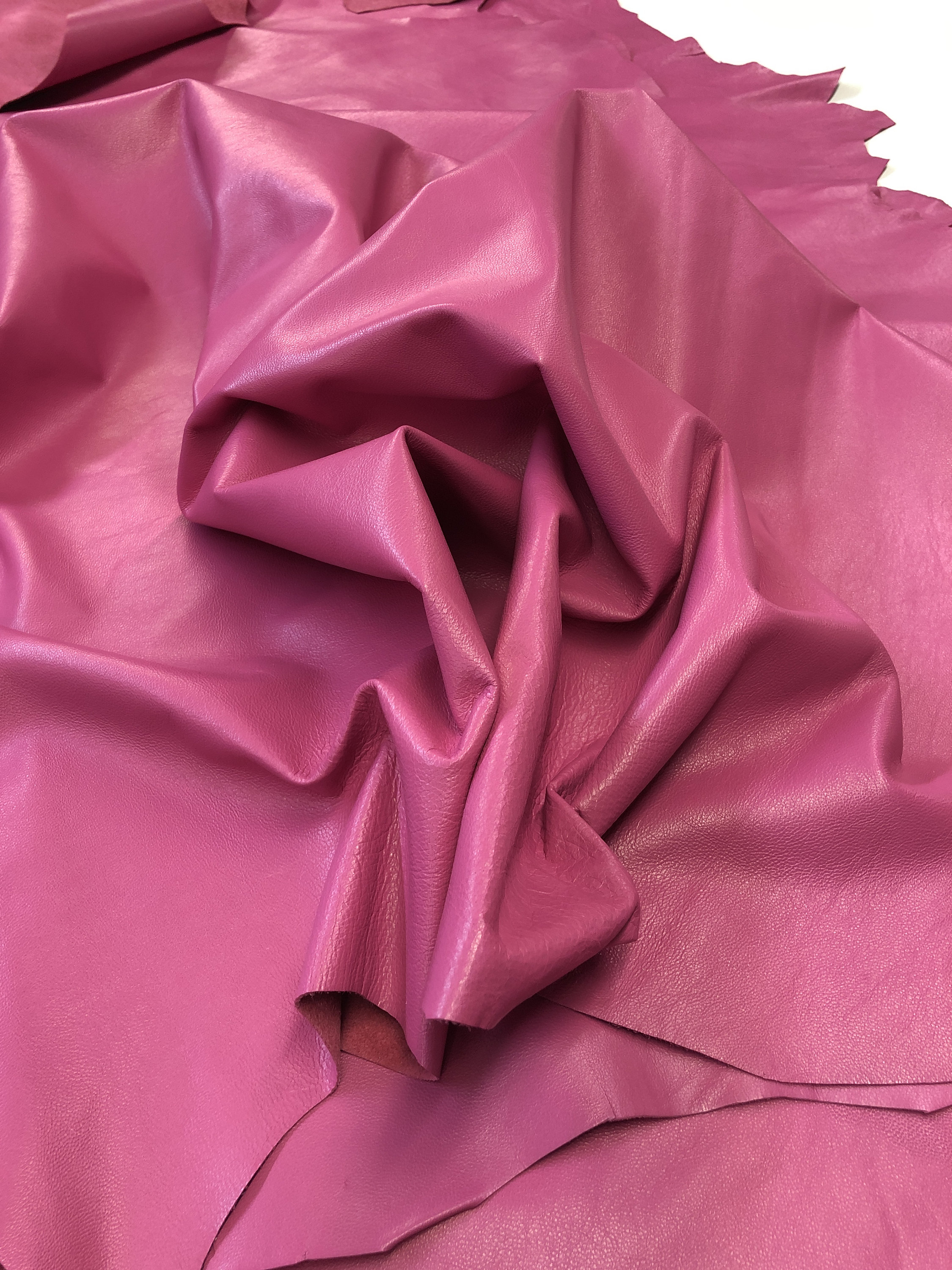 Leather HOT PINK SUPERB leather top quality leather soft Etsy
