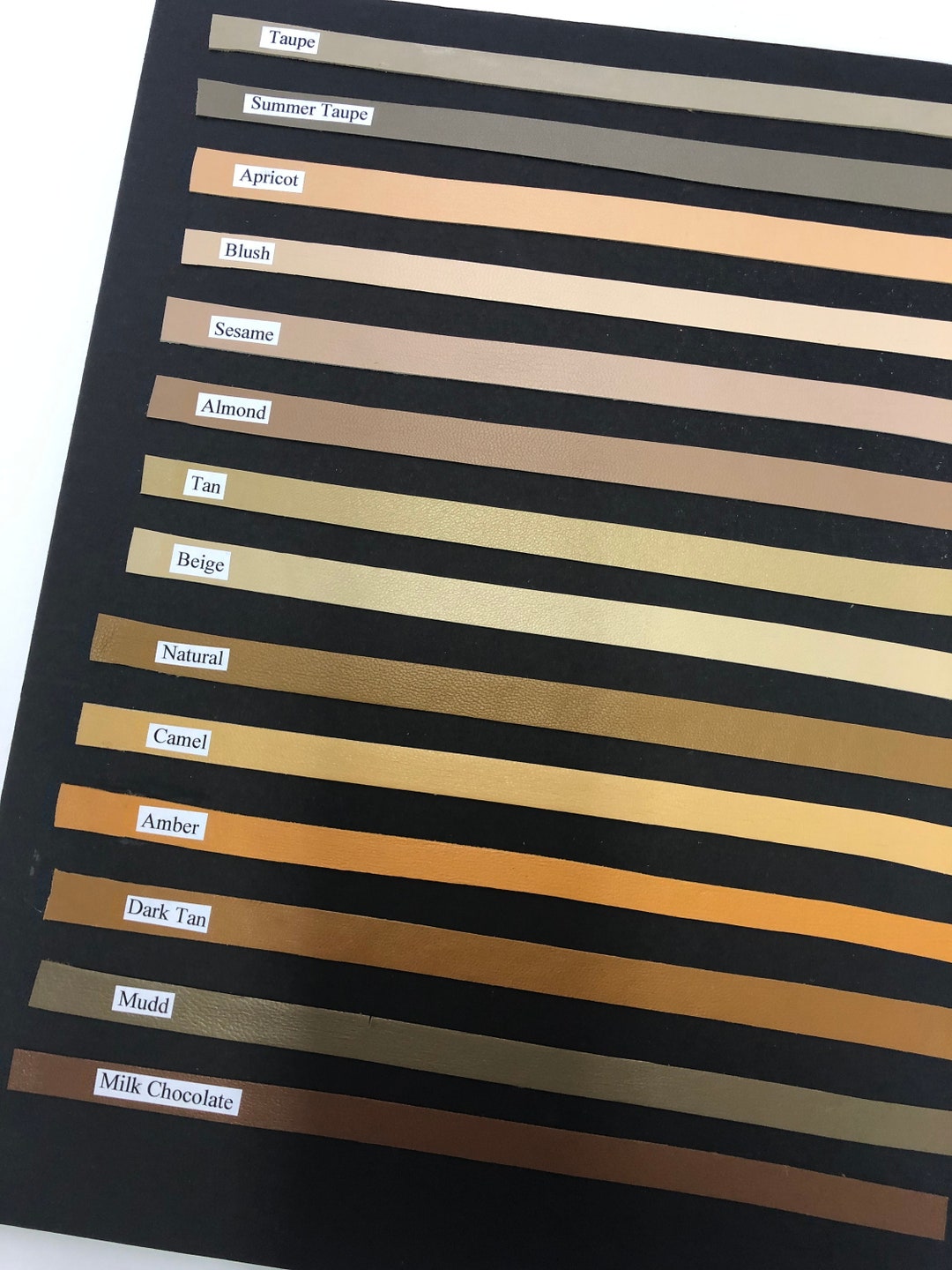 Leather STRIPS GENUINE LEATHER 1/2 and 1/natural Neutral Tones Leather