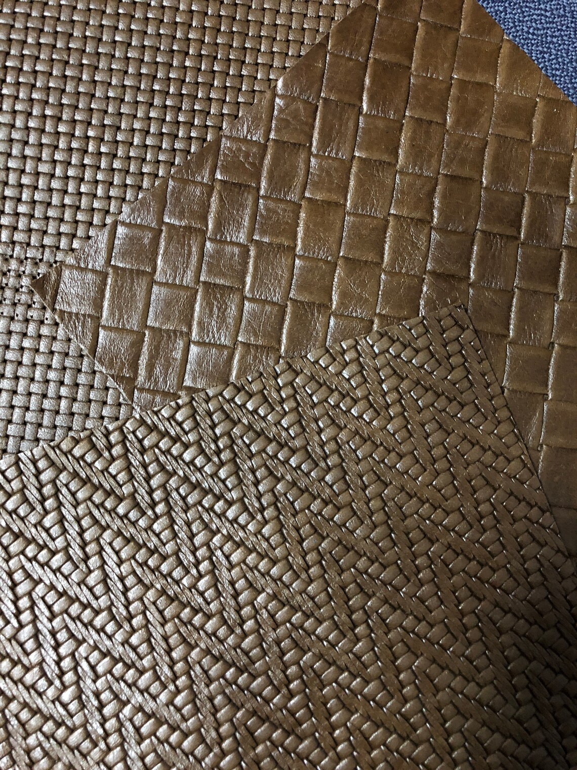 LEATHER Basket Weave /weave Zigzag Weave Choose Your Size Etsy