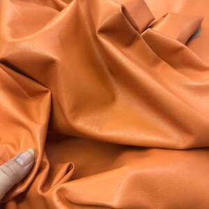CORAL GENUINE LEATHER Skin, &quot;Superb M 7005&quot;  Top Quality Superb Lambskin, soft buttery leather hide ,Thickness 0.6-0.8mm, real leather hide