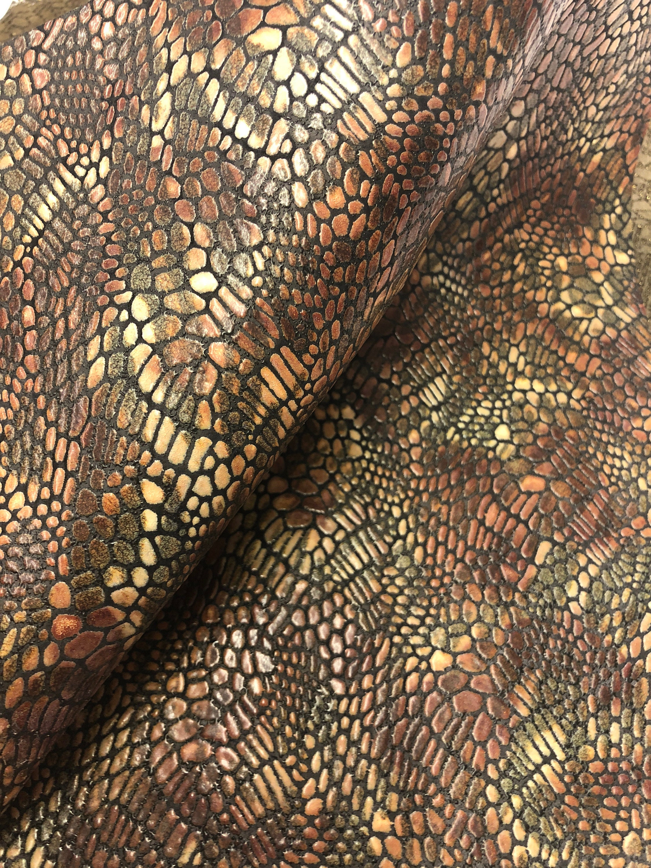 LEATHER AUTUMN Colors Genuine LEATHER, Curated 3 Set of 10