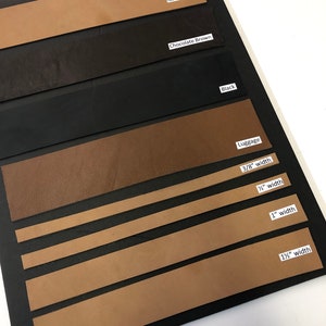 LEATHER Strap, STRIP Leather  1.5&quot; x 36&quot;, Leather Strap for bags, bracelets, dog collars, Leather Strip Cowhide Leather, Thickness 1.5-2.2mm
