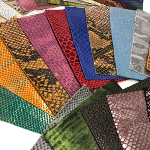 LEATHER STARTE PACK of 30/ Leather Crafting Set/ Mix of different prints/textures/All packs vary/ Size 5.5”x4”/thickness 0.6-1.4mm