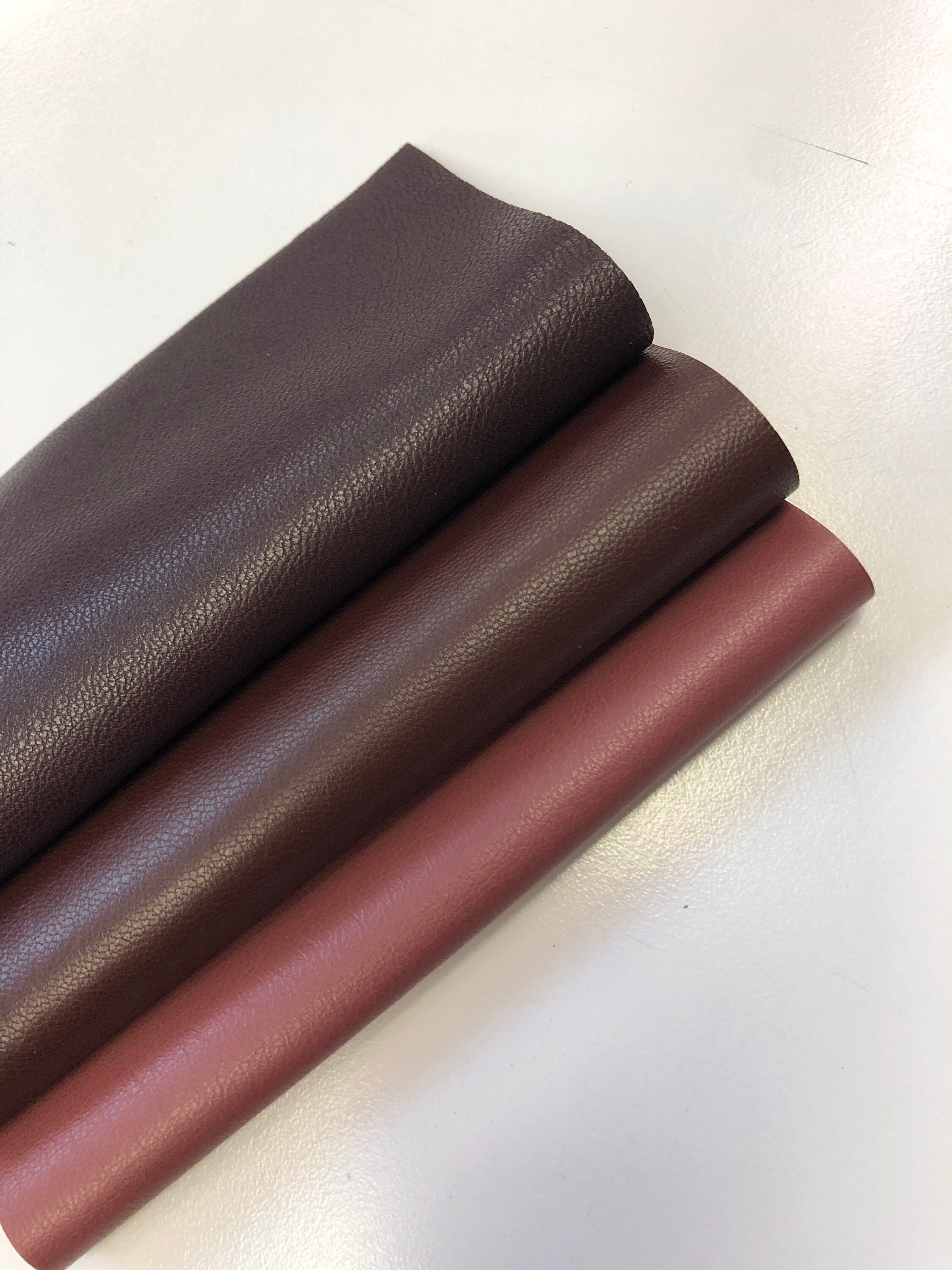 LEATHER Wine 10x10 Skins 3 Shades Wine Lambskin Leather Sheets Top quality Leather Thickness 0.5 0.8mm Etsy