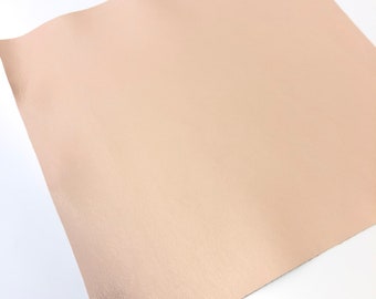 Light Pink LEATHER 8"x10” Baby Pink LEATHER, Light Pink leather Sheet, Leather Skins/Lambskin leather/Thickness 0.6-0.7mm /CC325