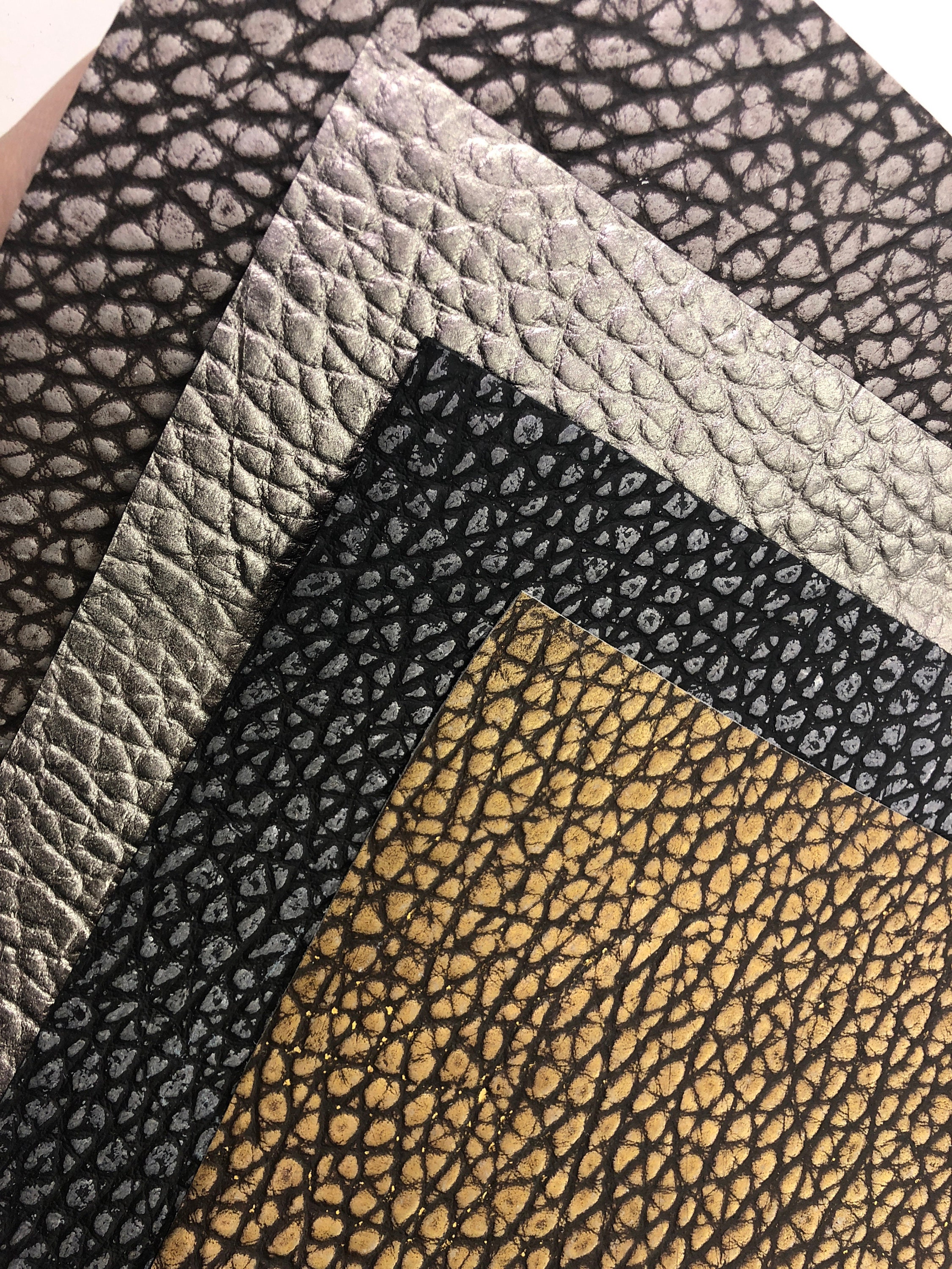 ELEPHANT LOOK LEATHER Choose Your Color Gold/brown - Etsy