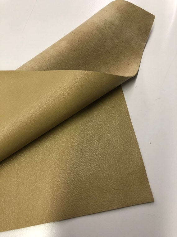 LEATHER 10x10 Natural LEATHER, Dark Tan Leather Sheet, Natural Tan