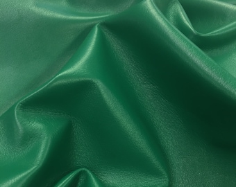 BRIGHT GREEN Lambskin LEATHER/Soft buttery leather hide/leather skin/thin supple lambskin italian lambskin leather/thickness 0.6mm/leathers