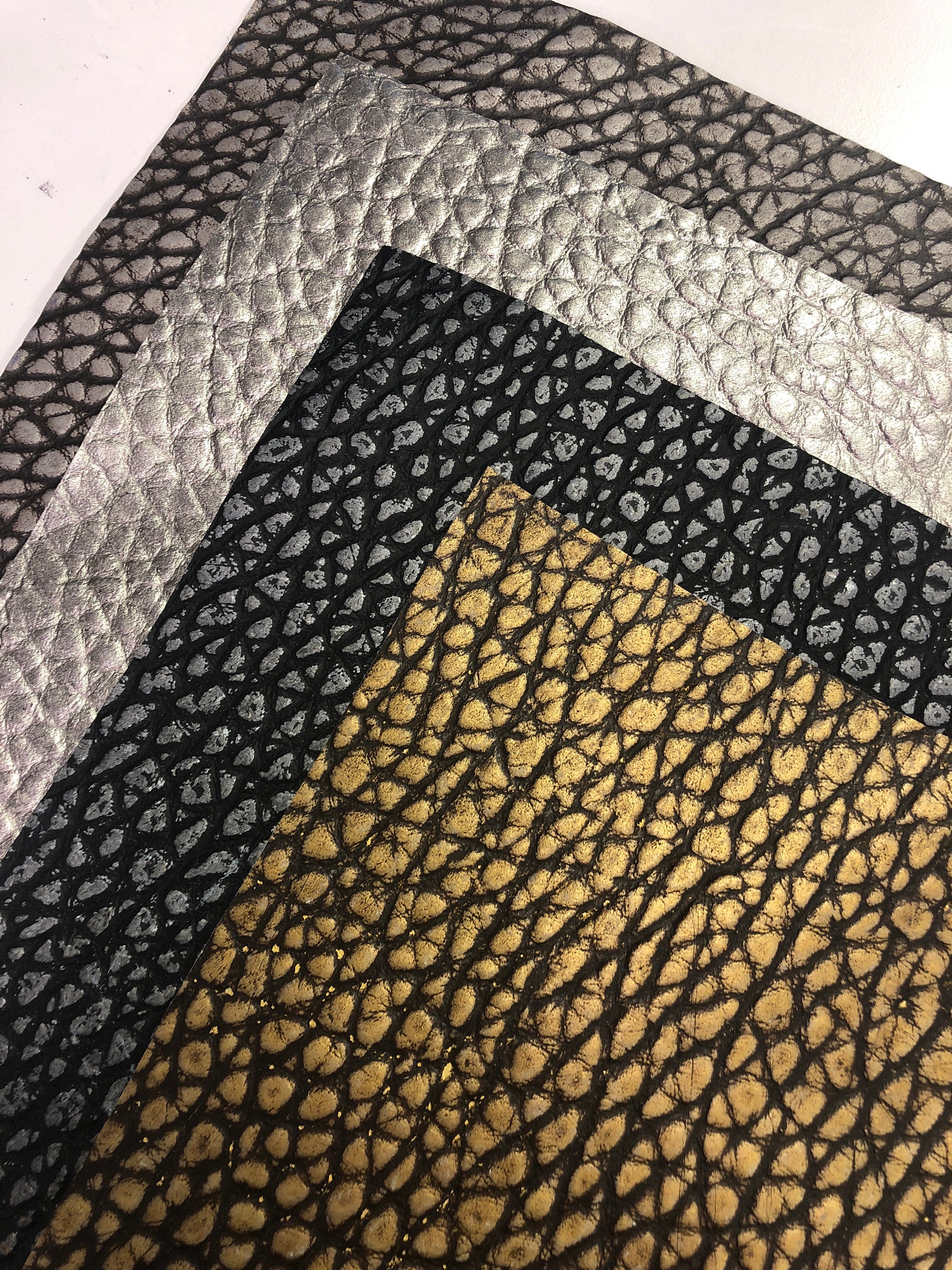 ELEPHANT LOOK LEATHER Choose Your Color Gold/brown - Etsy