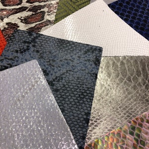 Leather MYSTERY/Sample Pack/DIY Crafting Pack/ Pack of 20 Pieces 4”x5.5” Assorted Colors Pattern and thicknesses by LeatherSkinsShop