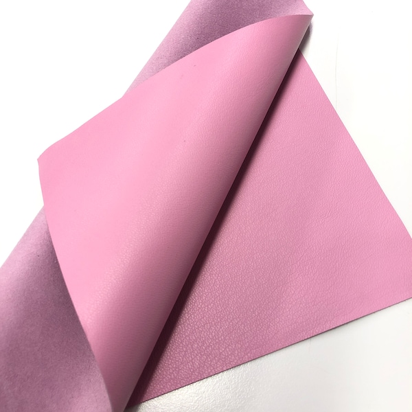 LEATHER 18"x20" Pink LEATHER, leather Sheet, Leather Skins/Thickness 0.6-0.8mm/CC325