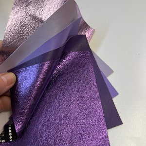 Purple LEATHER/Lambskin LEATHER, leather scrap, leather sheets, thickness 0.6-0.9mm
