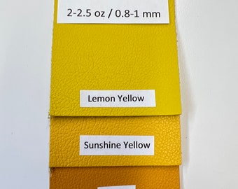 LEATHER COWHIDE Real Leather 2-2.5oz/0.8-1 mm Leather Hides/Leather Panel 12"x24"/ CHOOSE from 26 colors