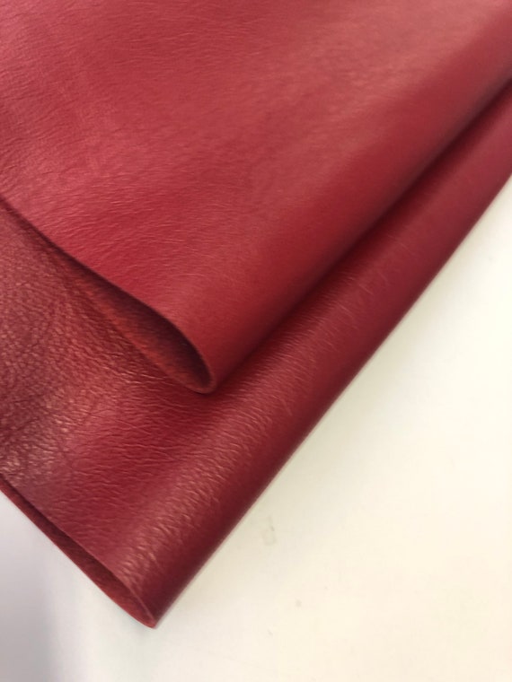 LEATHER 12'x24 Hot Pink Leather,bright Pink Leather Sheet, Leather  Skins/variety Leather Colors/lambskin Leather/thickness 0.6-0.7mm /CC325 
