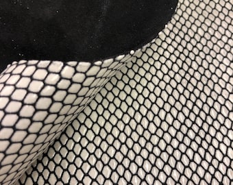 LEATHER BLACK & WHITE Snake Scale/Leather Hide/Bright Shiny White Black back/Choose Your Size/Genuine Leather Sheets/Thickness 1.4-1.6 mm