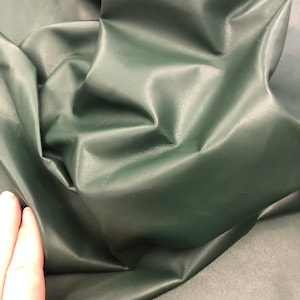 LEATHER GENUINE SKIN, Forest Green Color &quot;Superb M 7005&quot;  Top Quality Superb Lambskin leather hide,Thickness 0.6-0.8mm,buttery soft skin