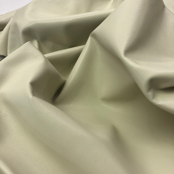 LEATHER OFF-WHITE Superb Quality leather, butter soft, thin lightweight. 06mm thickness, Italian lambskin leather hide