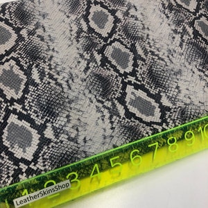 SNAKE LEATHER Python 24&quot;x24&quot; Snakeskin Print Calfskin Leather/Thickness 2.2-2.3mm/Leather for Handbags/Leather Skins Shop