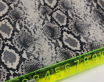 LEATHER Python Snakeskin Print Cowhide Leather/Thickness 2.2-2.3mm/Leather for Handbags/Leather Skins Shop
