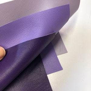 LEATHER Purple 12"x24” LEATHER,  leather Sheet, Leather Skins/Variety Leather Colors/Lambskin leather/Thickness 0.6-0.7mm /CC325