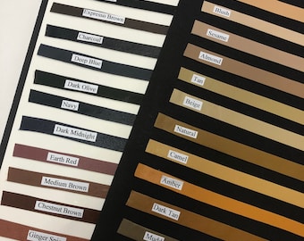 Lambskin Leather Strips: 1/2" & 1", Variety Colors, 0.6mm Thick