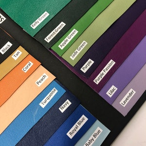 Lambskin Leather Sheet, Soft .06oz, Choose Color and Size