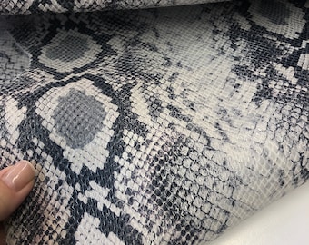 SNAKE LEATHER Python 12"x12" Snakeskin Print Calfskin Leather/Thickness 2.2-2.3mm/Leather for Handbags/Leather Skins Shop