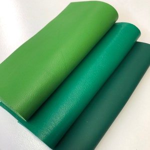 LEATHER GREEN Lambskin Leather Skin, Emerald Green Leather Sheet, Dark Green Leather, GreenLeather Hide, Thickness 0.6-0.8mm