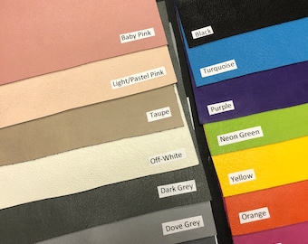 Lambskin Leather Sheet, Soft Italian Leather, Sewing & Craft Supplies (0.6-0.9mm)