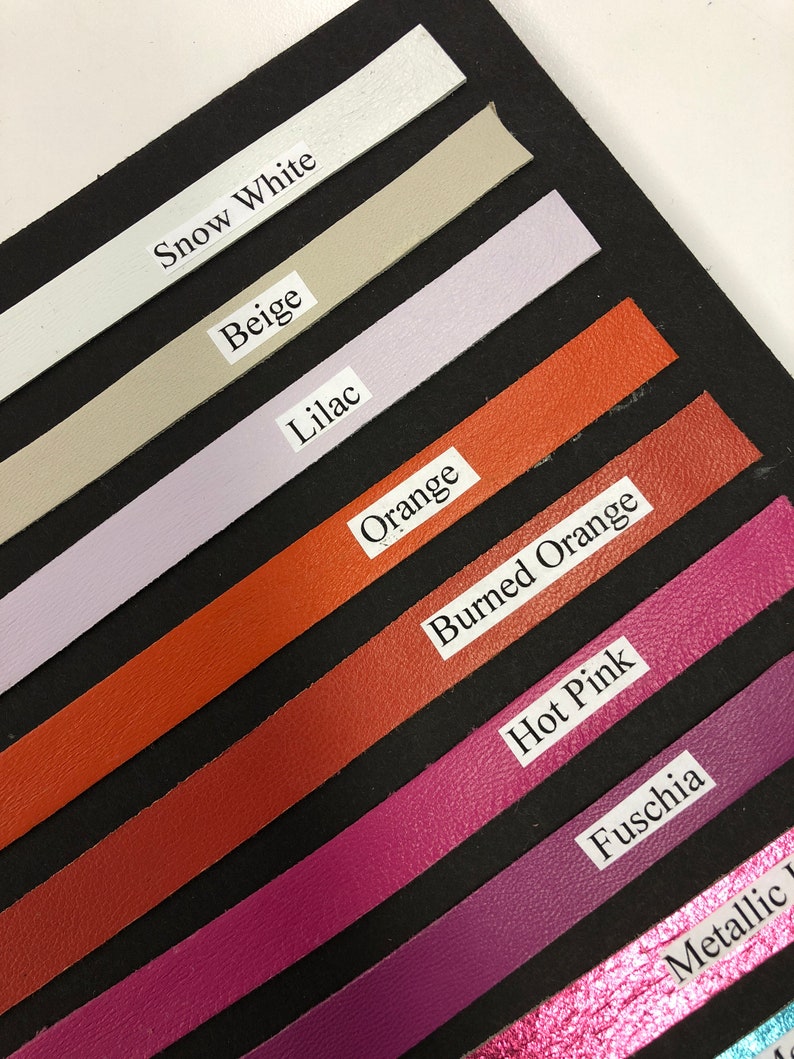 LEATHER Genuine STRIPS/Soft Thin 0.6mm thickness/Colored Etsy