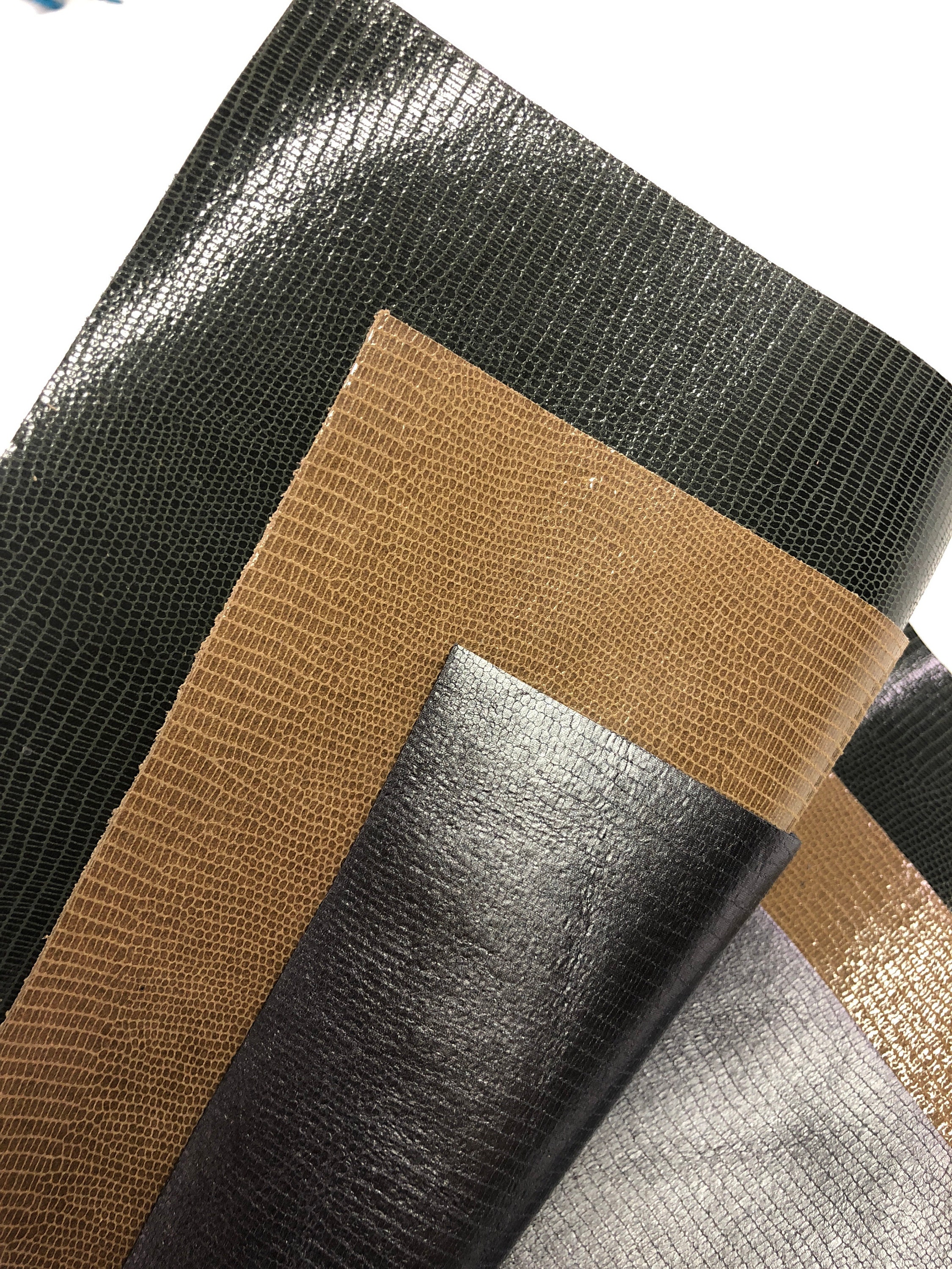 MINI LIZARD 10x10 LEATHER Genuine Printed Leather 