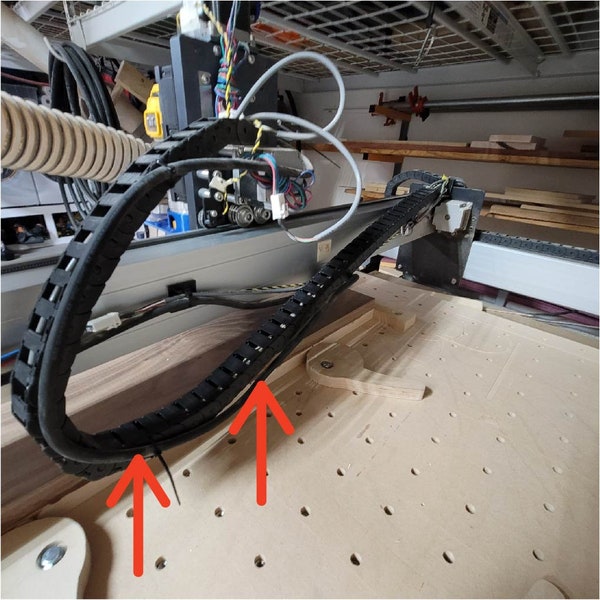 Shapeoko 3 X Axis Drag Chain Bracket Supports