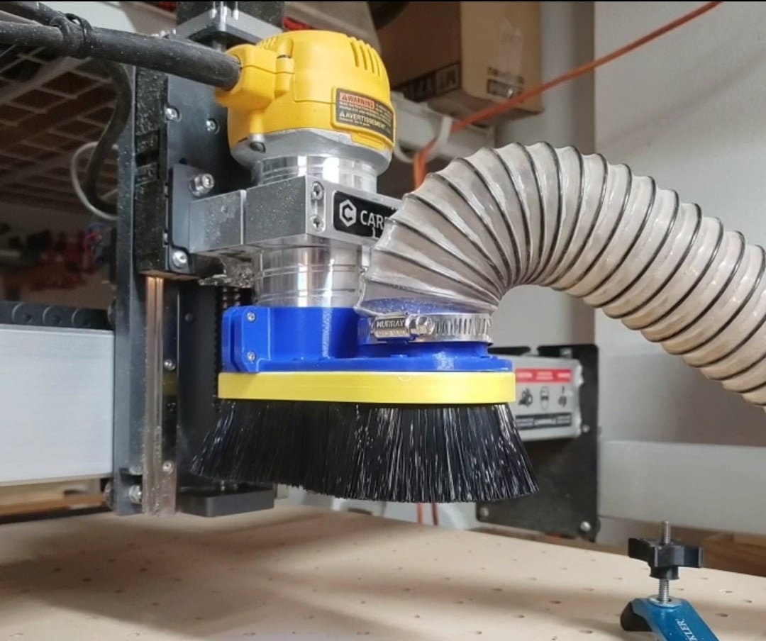 CNC Dust Boot for Hobby CNC Routers, Shapeoko, Makita and Dewalt