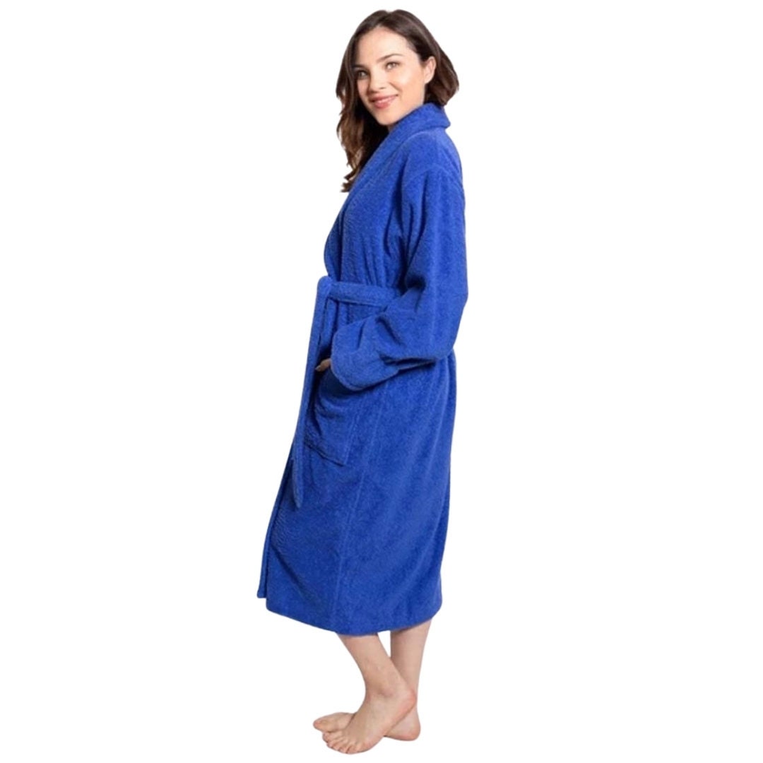 Women's Terry Shawl Bathrobe Ankle Length Etsy